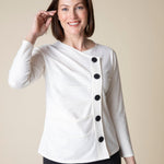 Cotton Buttery Knit Ruched Pullover - Habitat - 194451514879 - Sugar River Shoppe - 