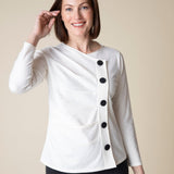 Cotton Buttery Knit Ruched Pullover - Habitat - 194451514879 - Sugar River Shoppe - 