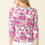 Cozy Rib Floral Everyday Tee - Berry - Habitat - 194451545767 - Sugar River Shoppe - 