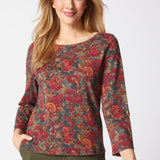 Cozy Rib Paisley Everyday Tee - Habitat - 194451617471 - Sugar River Shoppe - 