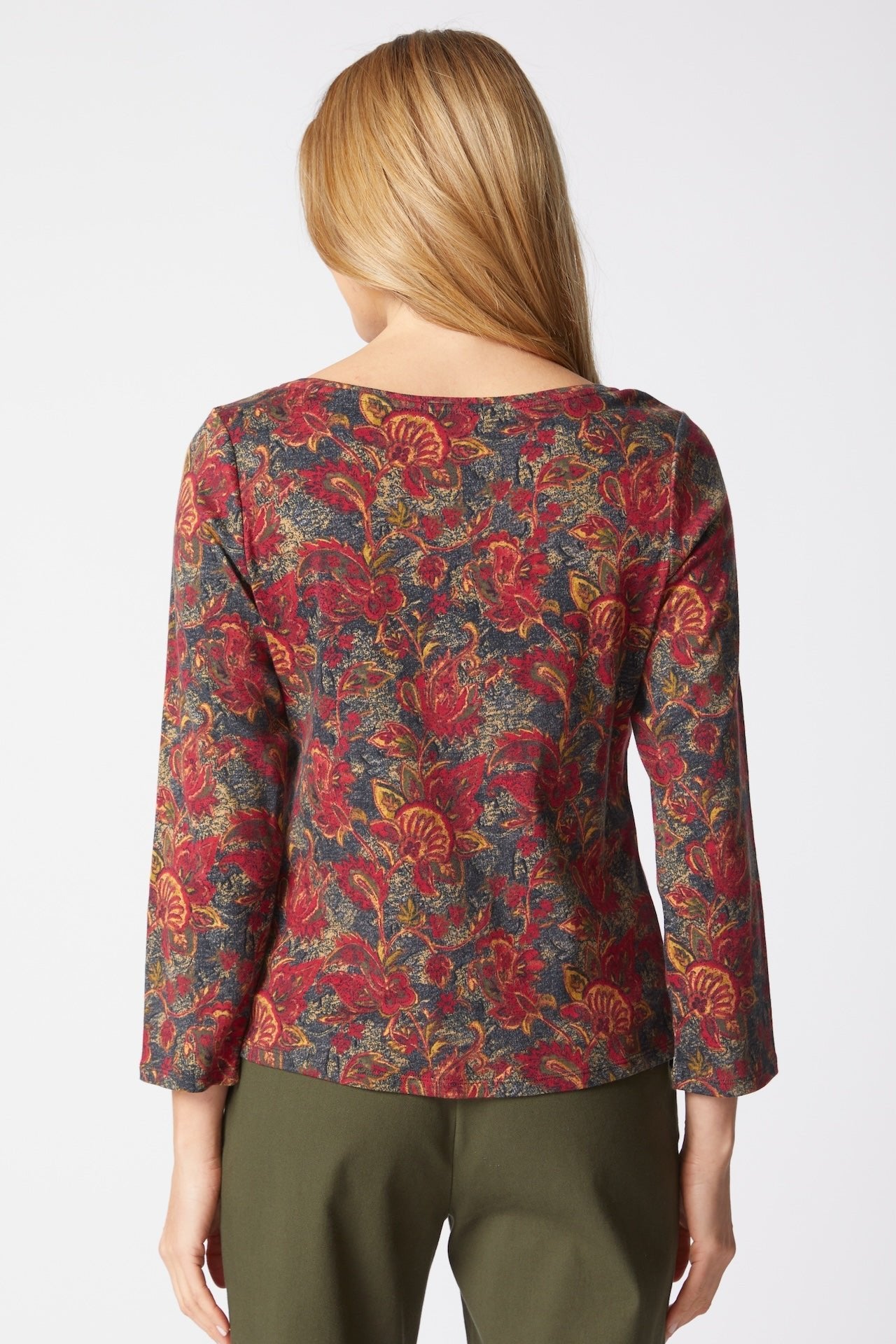 Cozy Rib Paisley Everyday Tee - Habitat - 194451617471 - Sugar River Shoppe - 