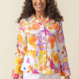Crinkle Cotton Sunflower Flounce Jacket - Habitat - 194451557296 - Sugar River Shoppe - 
