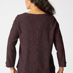 Crinkle Crepe Mosaic Button Placket Pullover - Habitat - 194451621317 - Sugar River Shoppe - 