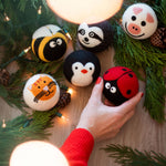 Critter Camp Eco Wool Dryer Balls - bee, pig, cat, sloth,... - Friendsheep - 722698950596 - Sugar River Shoppe - 