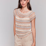 Crochet Cap Sleeve Top - Charlie B - 690178646959 - Sugar River Shoppe - 