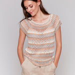 Crochet Cap Sleeve Top - Charlie B - 690178646959 - Sugar River Shoppe - 
