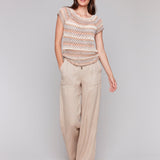 Crochet Cap Sleeve Top - Charlie B - 690178646959 - Sugar River Shoppe - 