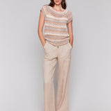 Crochet Cap Sleeve Top - Charlie B - 690178646959 - Sugar River Shoppe - 