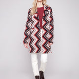 Crochet Design Long Coat with Button Closure - Charlie B - 690178689574 - Sugar River Shoppe - 