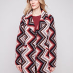 Crochet Design Long Coat with Button Closure - Charlie B - 690178689574 - Sugar River Shoppe - 