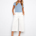 Cropped Colored Twill Palazzo Pants - Charlie B - 690178764295 - Sugar River Shoppe - 
