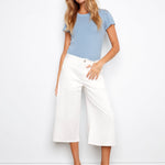 Cropped Colored Twill Palazzo Pants - Charlie B - 690178764295 - Sugar River Shoppe - 