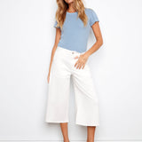 Cropped Colored Twill Palazzo Pants - Charlie B - 690178764295 - Sugar River Shoppe - 