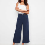 Cropped Dressy Belted Pants - Charlie B - 690178714283 - Sugar River Shoppe - 