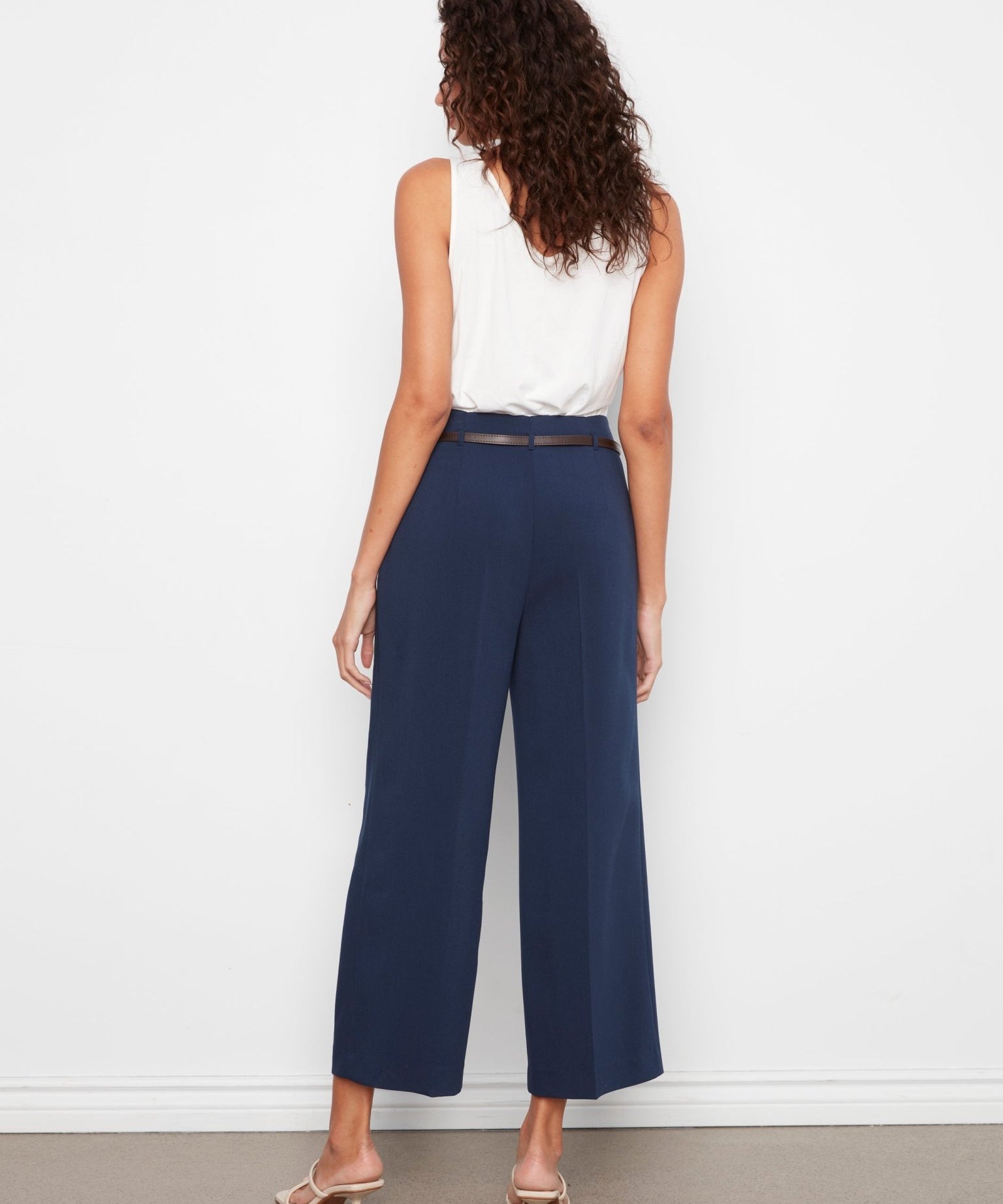 Cropped Dressy Belted Pants - Charlie B - 690178714283 - Sugar River Shoppe - 