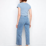 Cropped Patch Pocket Flare Jeans - Blue Jean - Charlie B - 690178727610 - Sugar River Shoppe - 