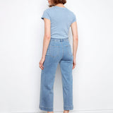 Cropped Patch Pocket Flare Jeans - Blue Jean - Charlie B - 690178727610 - Sugar River Shoppe - 