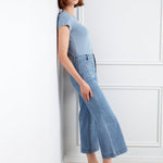 Cropped Patch Pocket Flare Jeans - Blue Jean - Charlie B - 690178727610 - Sugar River Shoppe - 