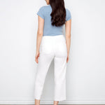 Cropped Wide Leg Colored Twill Pants with Patch Pocket - Charlie B - 690178730672 - Sugar River Shoppe - 