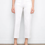 Cropped Wide Leg Colored Twill Pants with Patch Pocket - Charlie B - 690178730672 - Sugar River Shoppe - 