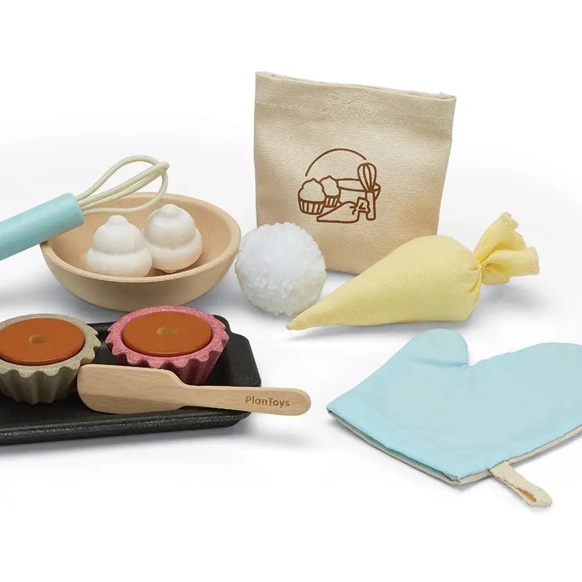 Cupcake Set - PlanToys - 8854740036261 - Sugar River Shoppe - 