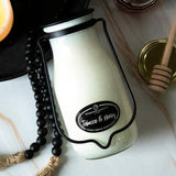 14 oz Milkbottle Candle: Tobacco & Honey