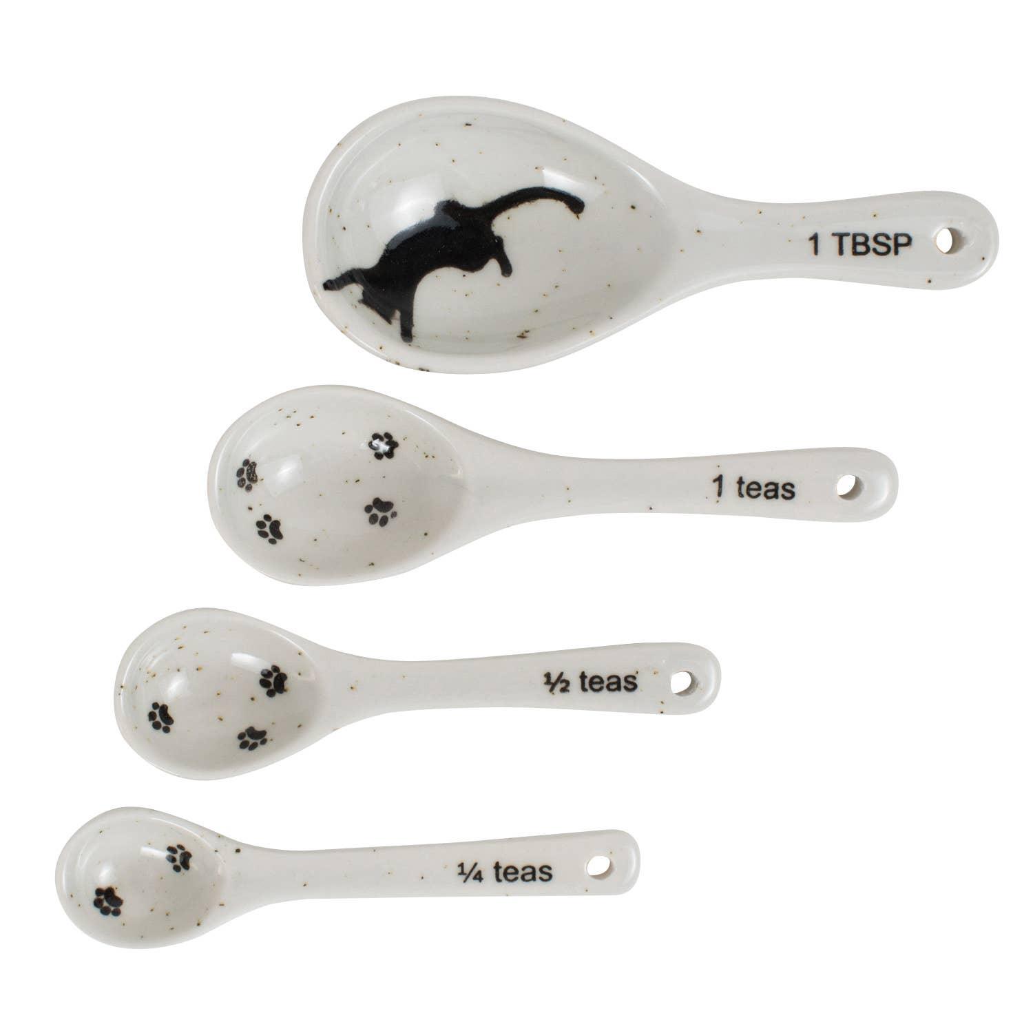 Kitty Prints Measuring Spoons - Sugar River Shoppe