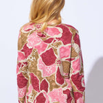 Decoupage Floral Stepped Hem Tee - Habitat - 194451587996 - Sugar River Shoppe - 