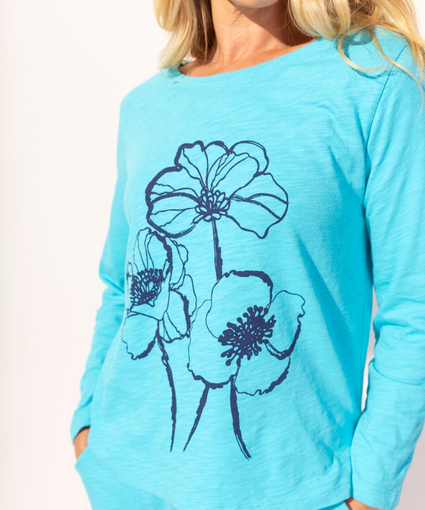 Destination Tees Blooms Boxy Tee - Habitat - 194451530435 - Sugar River Shoppe - 