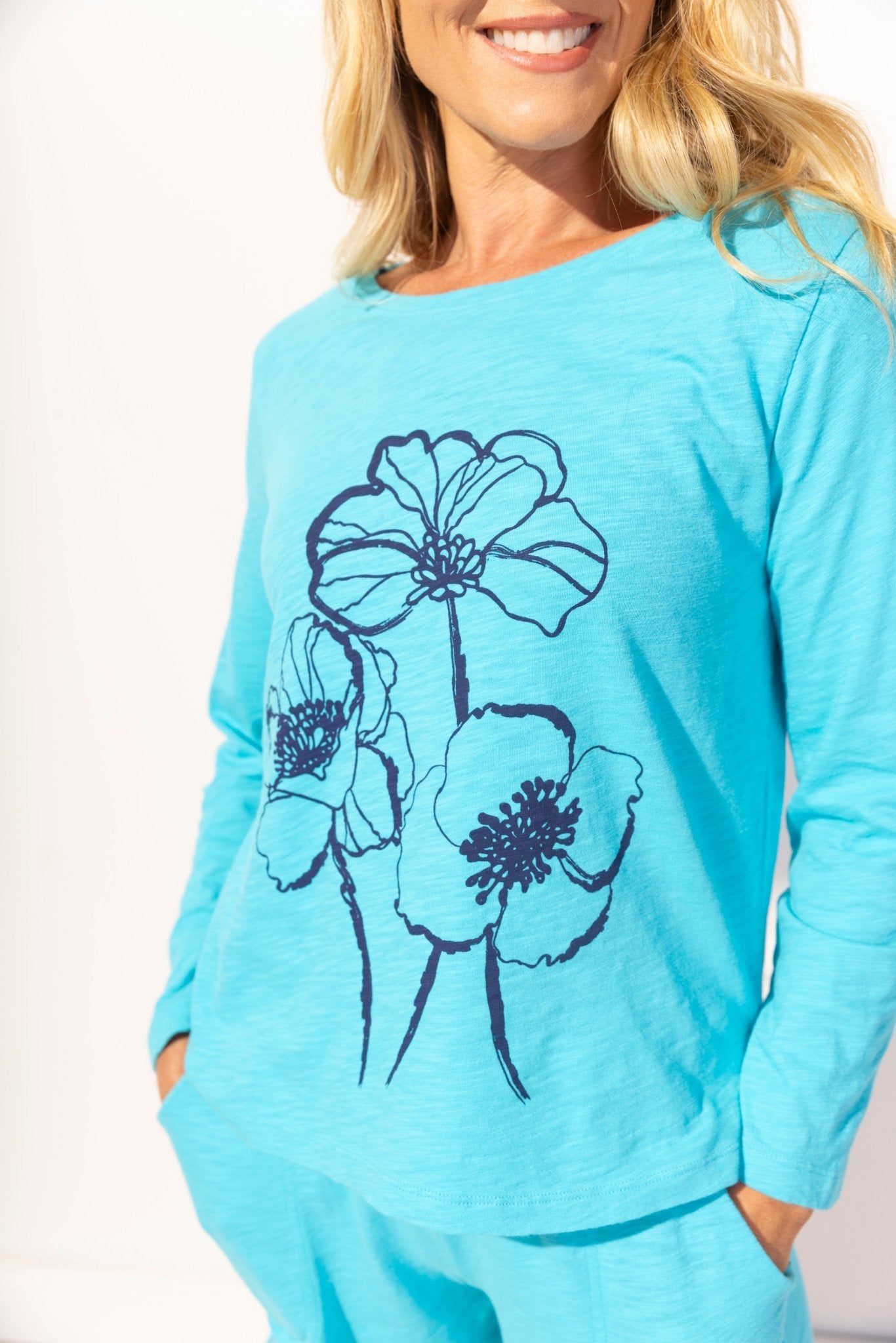 Destination Tees Blooms Boxy Tee - Habitat - 194451530435 - Sugar River Shoppe - 