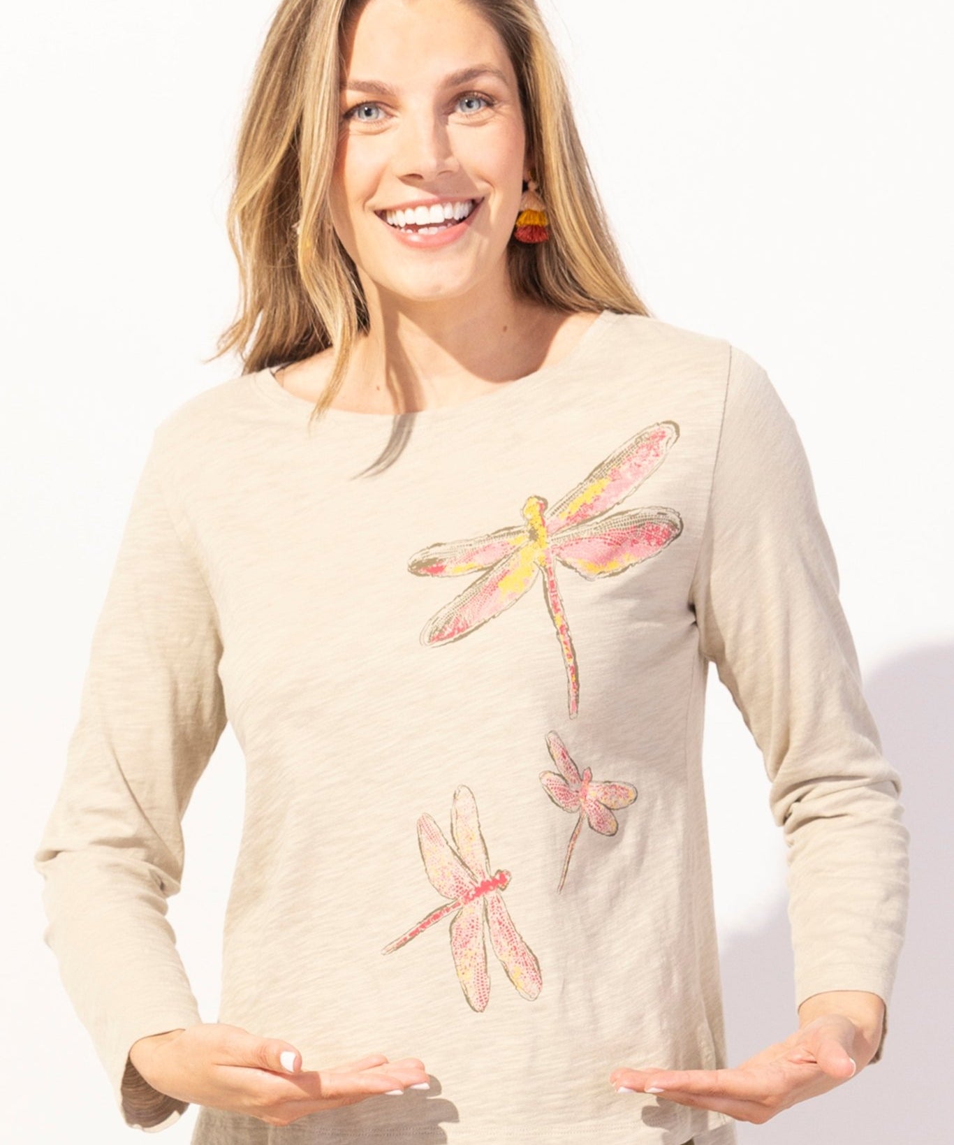 Destination Tees Dragonflies Boxy Tee - Habitat - 194451529897 - Sugar River Shoppe - 