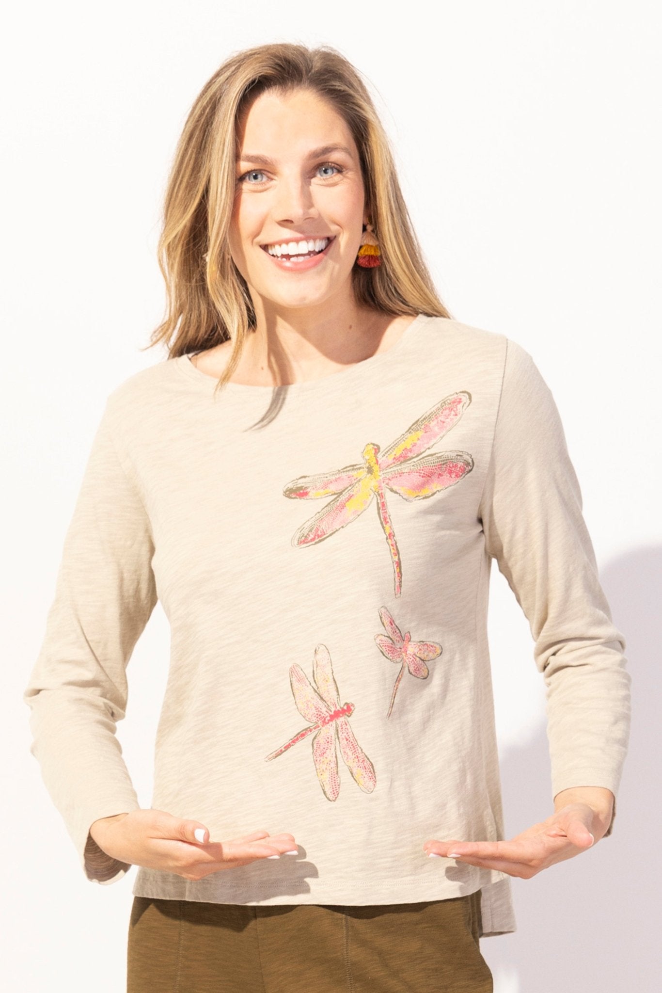 Destination Tees Dragonflies Boxy Tee - Habitat - 194451529897 - Sugar River Shoppe - 