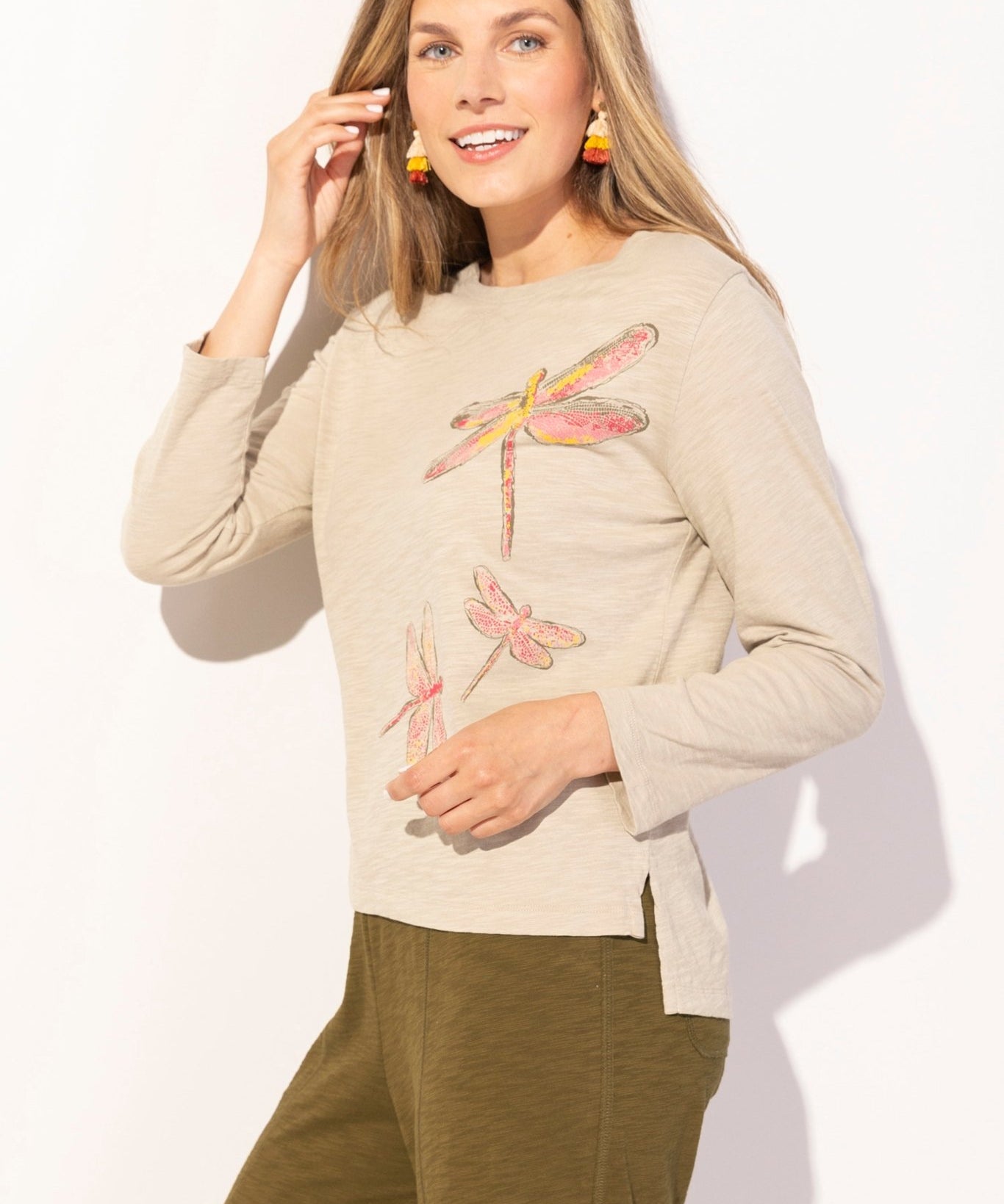 Destination Tees Dragonflies Boxy Tee - Habitat - 194451529897 - Sugar River Shoppe - 