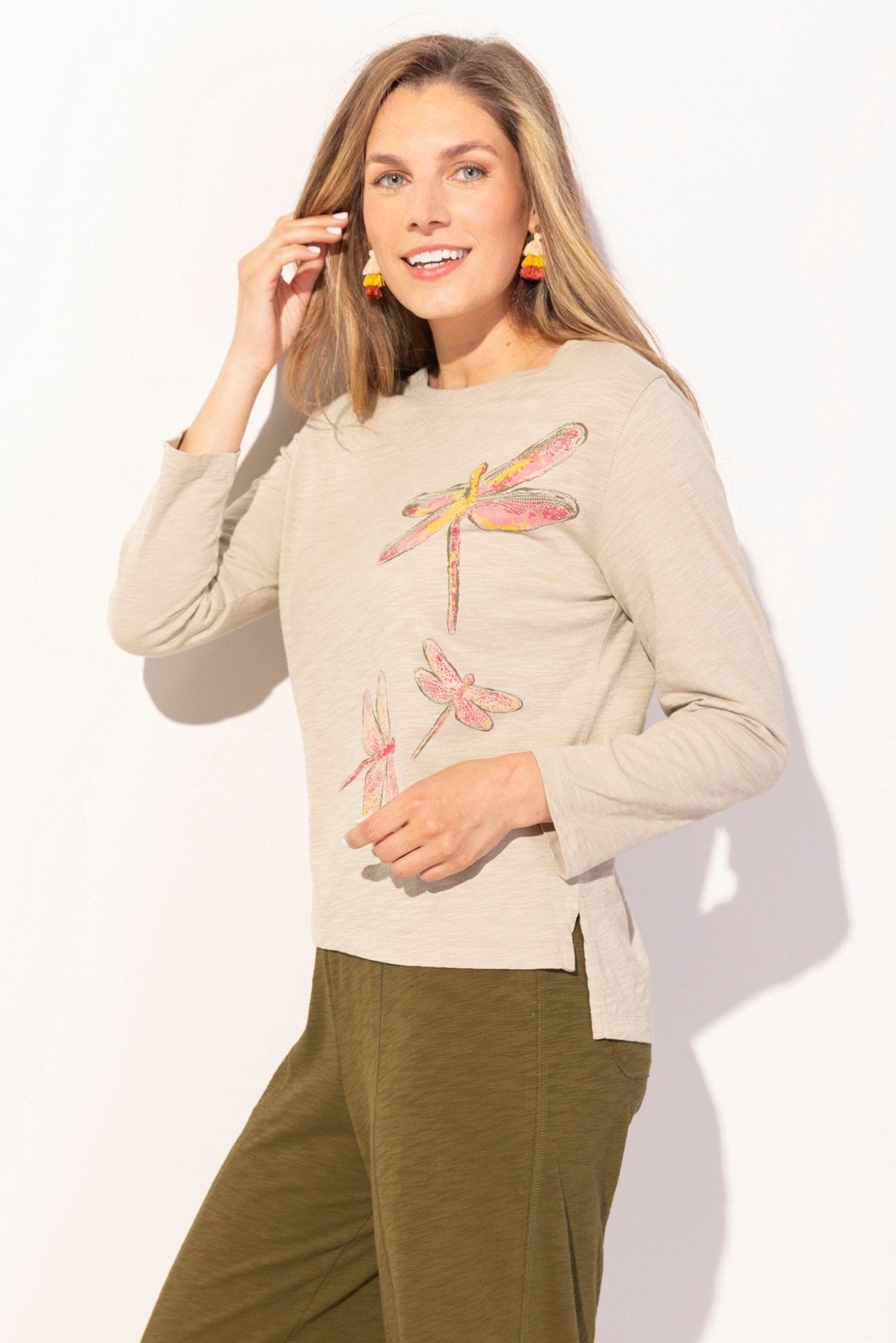 Destination Tees Dragonflies Boxy Tee - Habitat - 194451529897 - Sugar River Shoppe - 