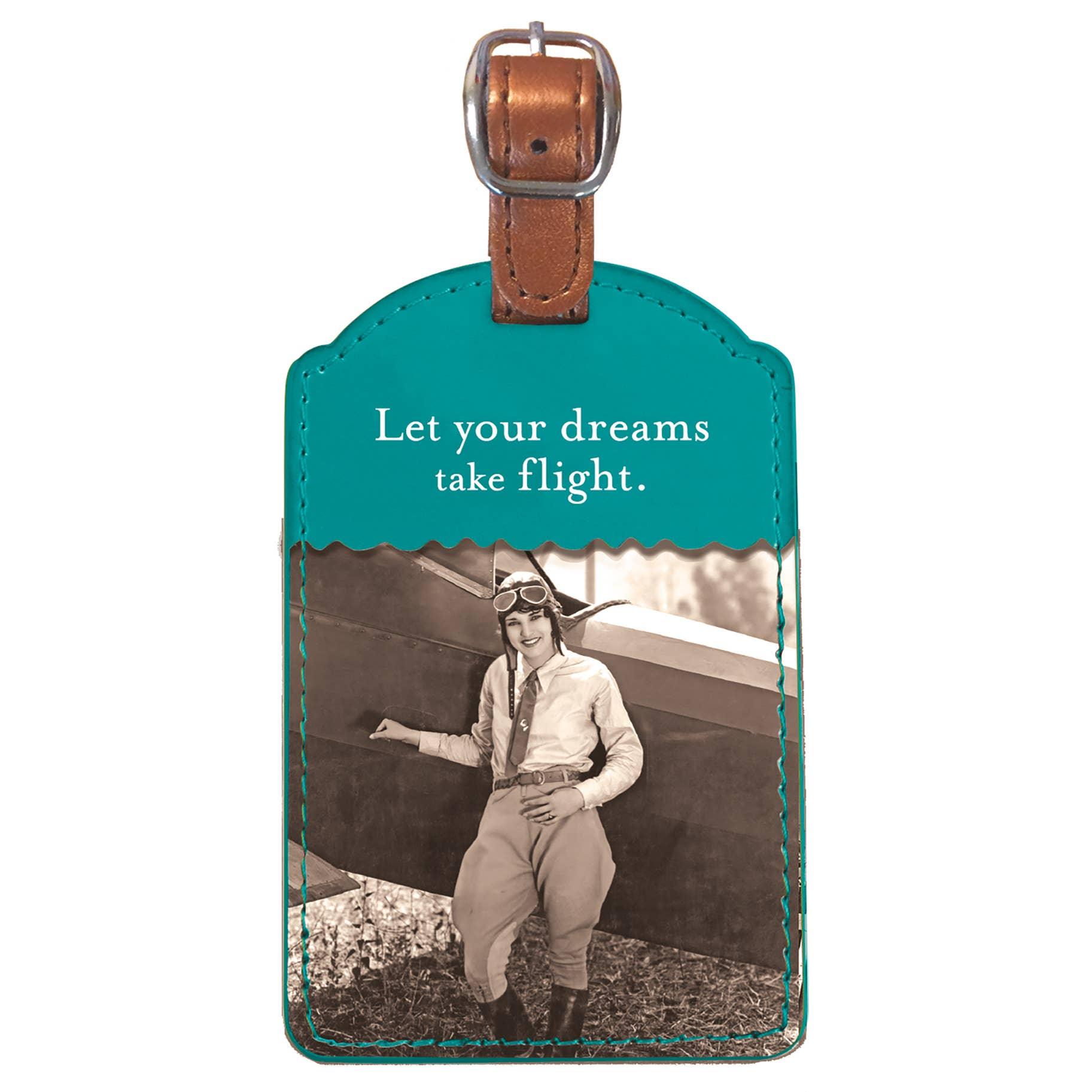 Dreams Take Flight Luggage Tag - Shannon Martin Design - 810006993332 - Sugar River Shoppe - 