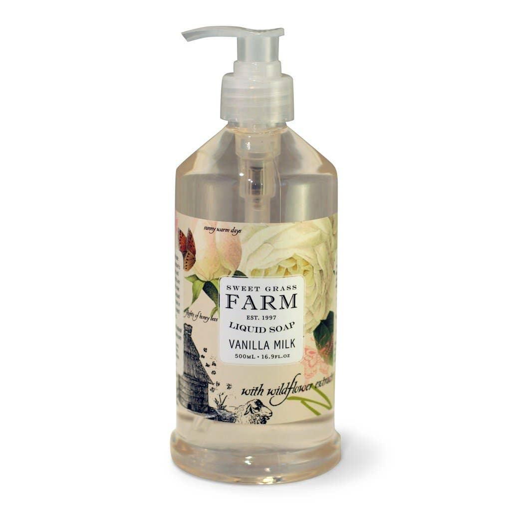 Liquid Soap with Wildflower Extracts: Vanilla Milk - Sugar River Shoppe