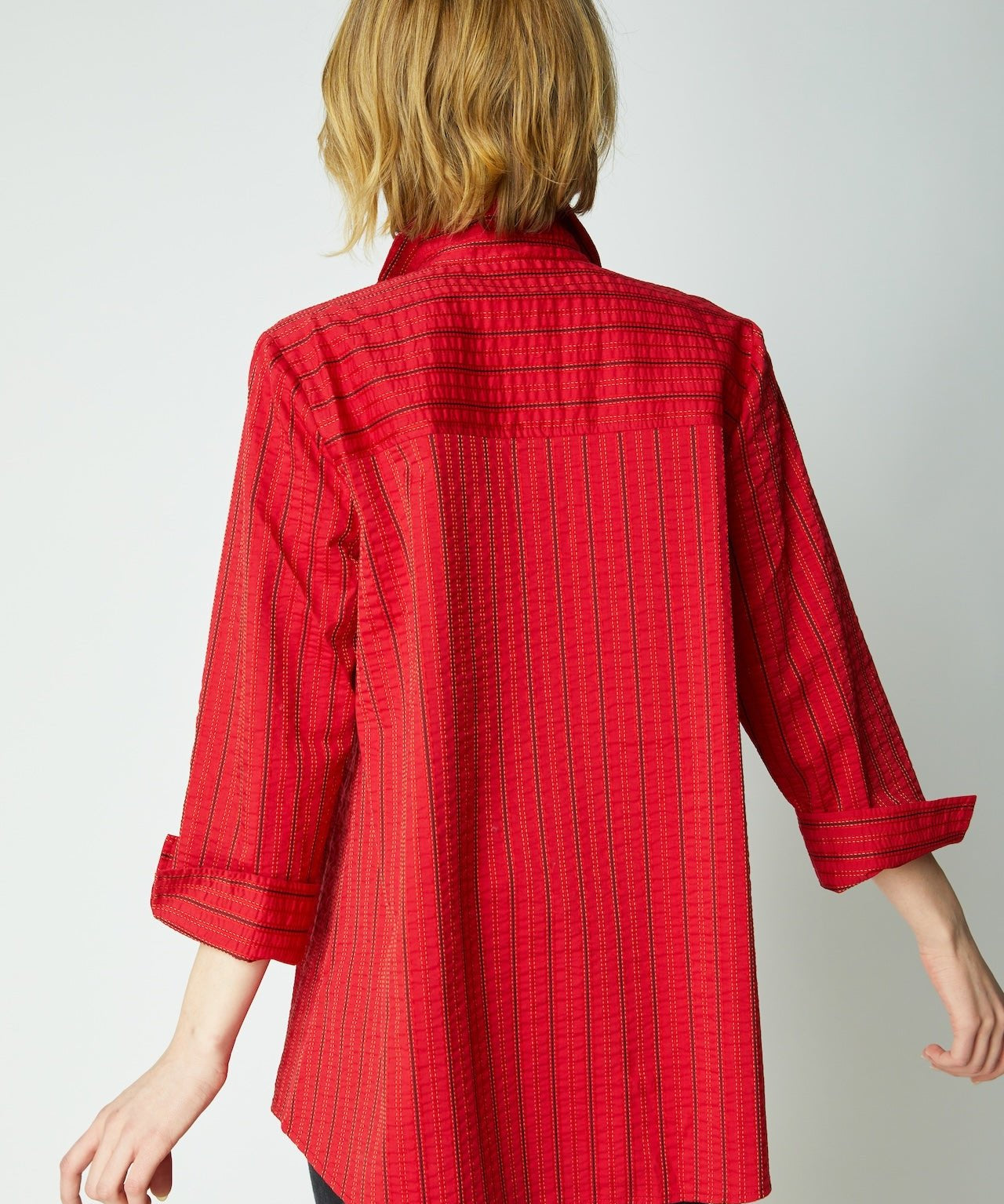 East Side Stripes Hidden Placket Shirt - Habitat - 194451614272 - Sugar River Shoppe - 