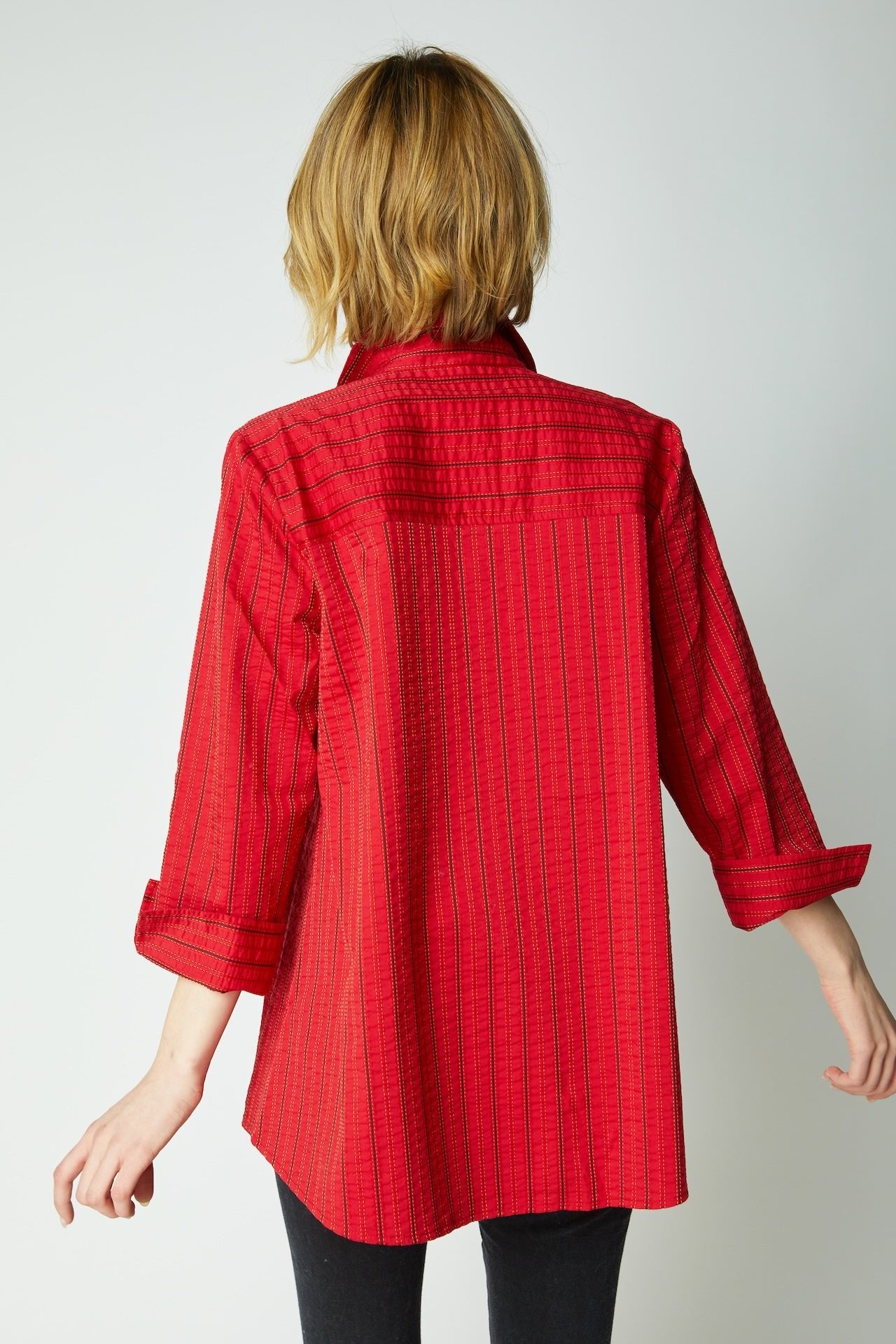 East Side Stripes Hidden Placket Shirt - Habitat - 194451614272 - Sugar River Shoppe - 