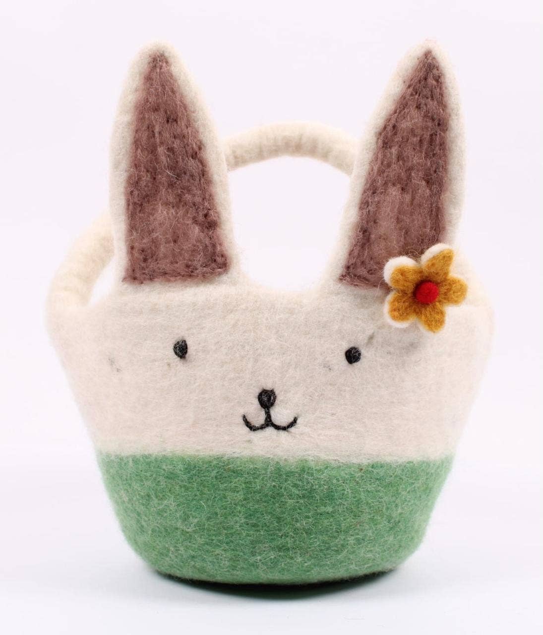 Easter Decor - Felt Easter Basket with Bunny Ears - The Winding Road - 9453864 - Sugar River Shoppe - 