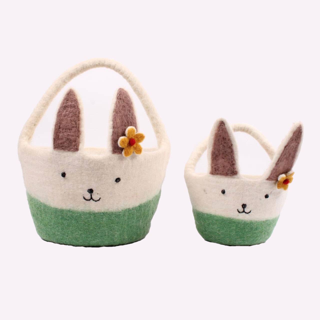 Easter Decor - Felt Easter Basket with Bunny Ears - The Winding Road - 9453864 - Sugar River Shoppe - 