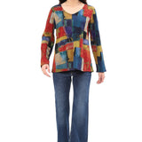 Edith Reversible Top - Parsley and Sage - 93188136 - Sugar River Shoppe - 