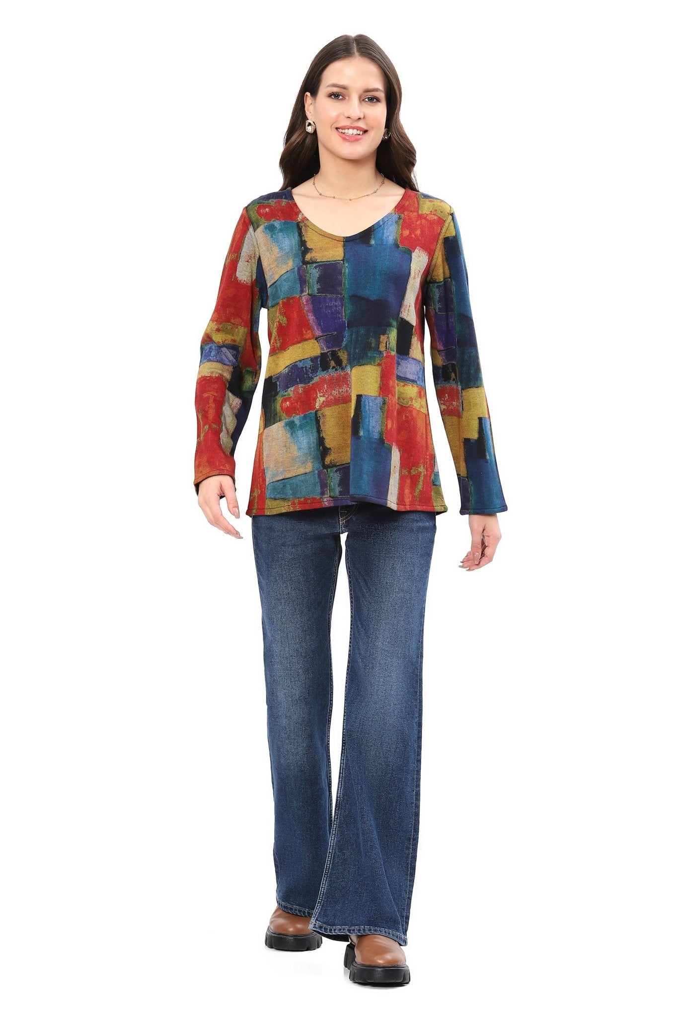 Edith Reversible Top - Parsley and Sage - 93188136 - Sugar River Shoppe - 