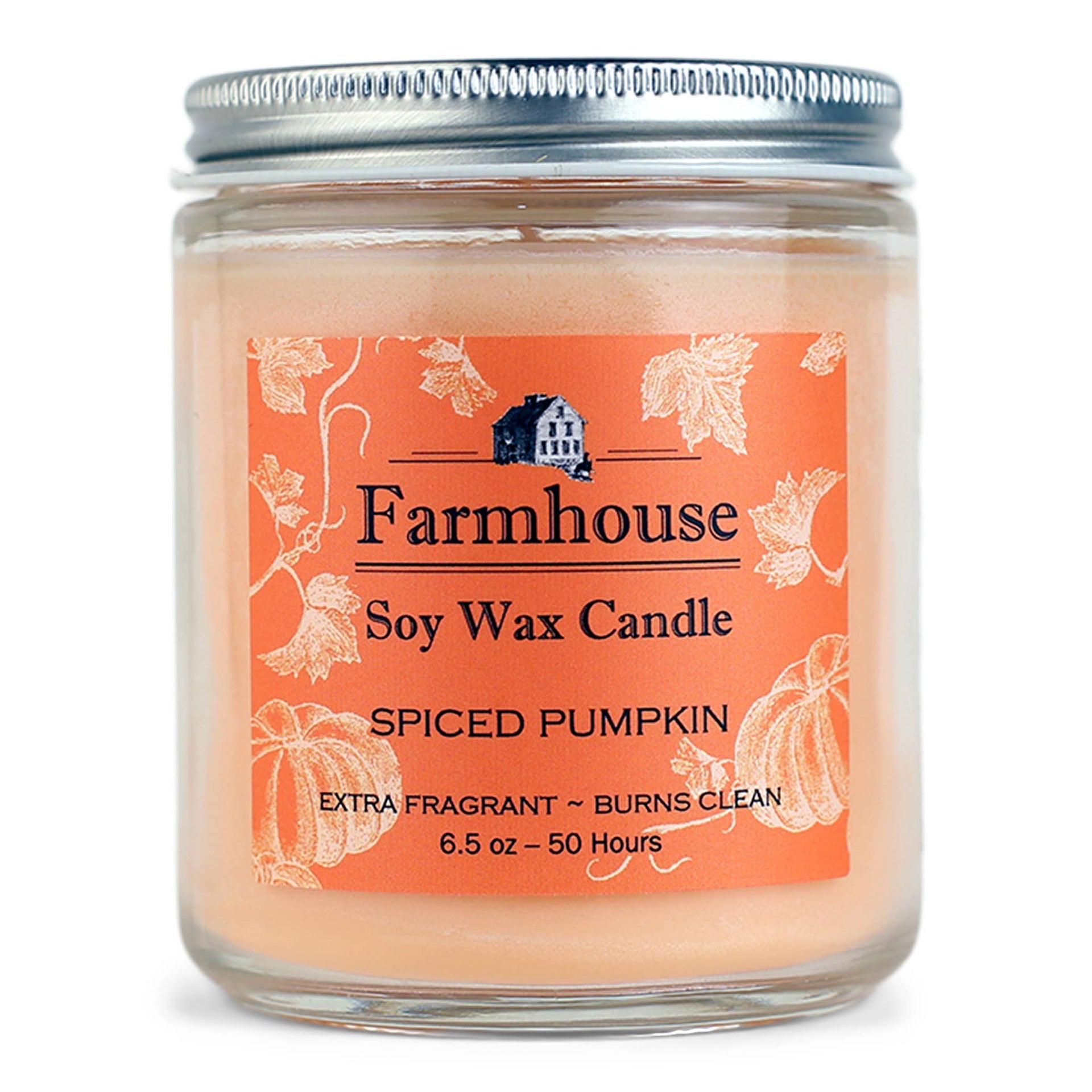 Farmhouse Small Soy Candles: Spiced Pumpkin