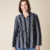 Embroidered Cotton Wrap Around Shirt - Habitat - 194451508236 - Sugar River Shoppe - 