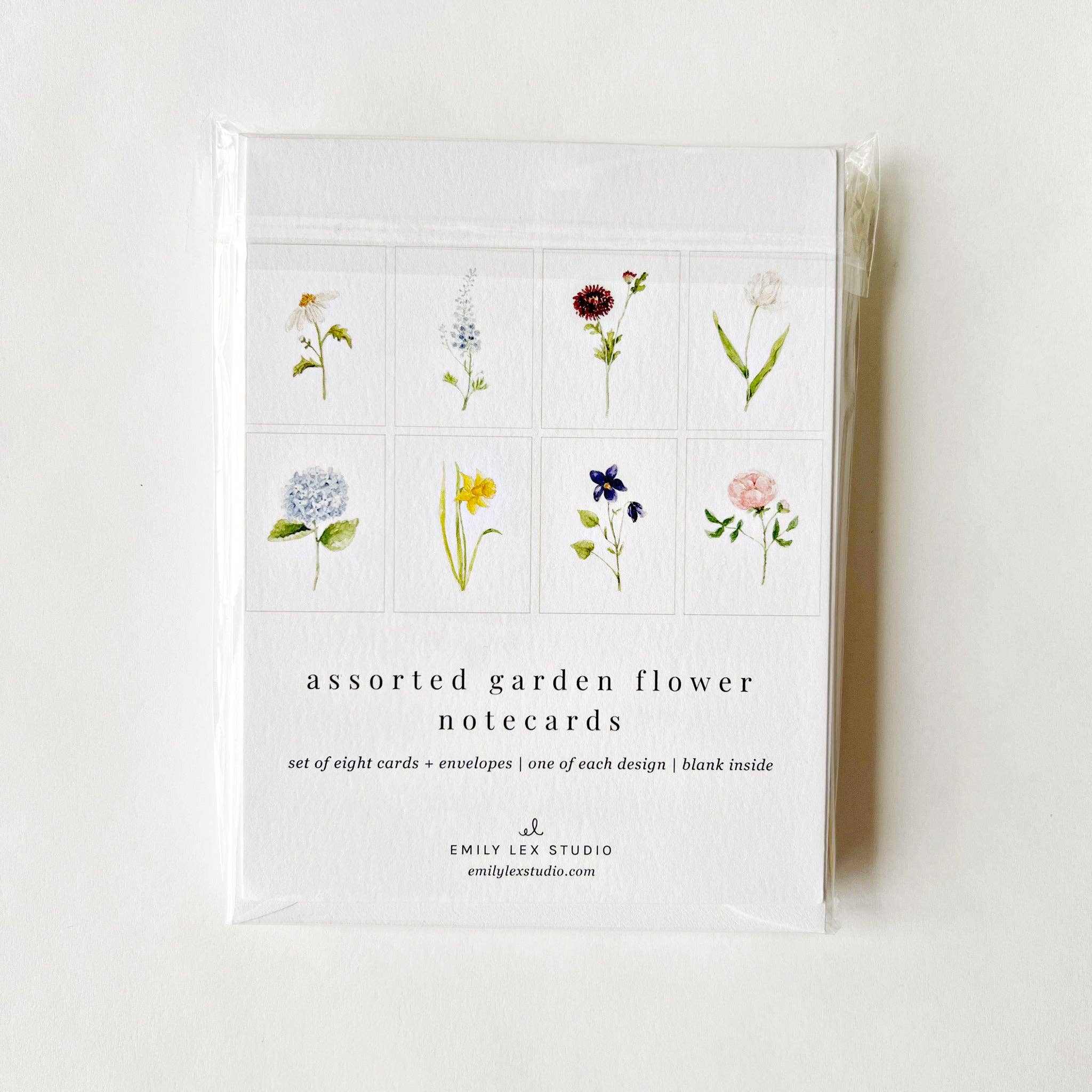 Assorted garden flowers notecard set - Sugar River Shoppe