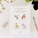 Backyard birds paintable notecards - Sugar River Shoppe