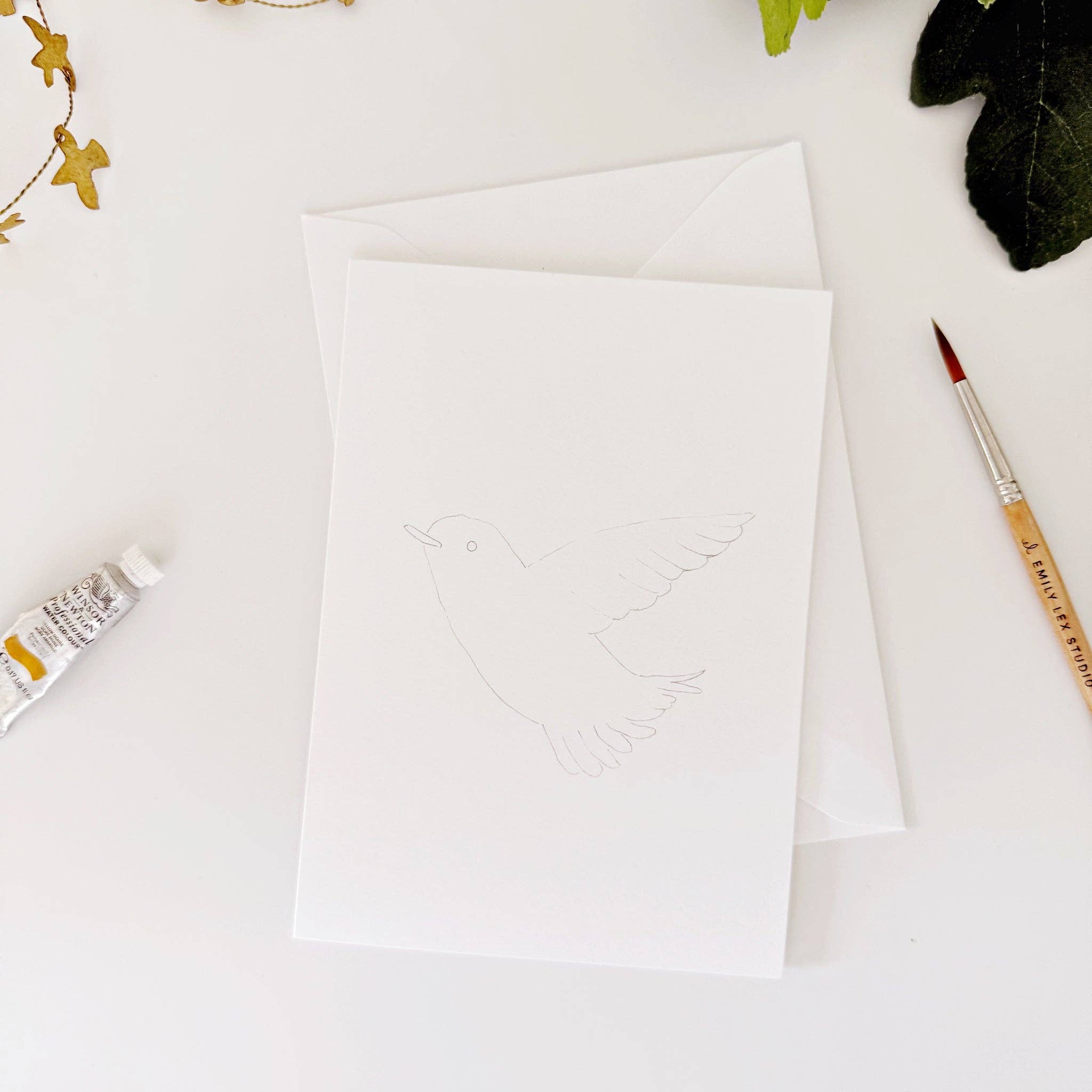 Backyard birds paintable notecards - Sugar River Shoppe