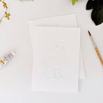 Backyard birds paintable notecards - Sugar River Shoppe