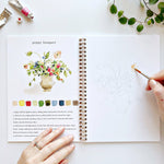 Bouquets watercolor workbook - Sugar River Shoppe