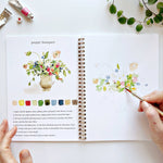 Bouquets watercolor workbook - Sugar River Shoppe